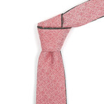 Reversible Tie // Chambray + Pink Polka Dotted