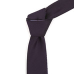 Reversible Tie // Plum + White Plaid Reversible Tie