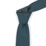Reversible Tie // Teal + Yellow Floral