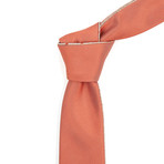 Reversible Tie // Muted Orange Polka Dotted