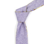 Reversible Tie // Yellow + Purple Plaid