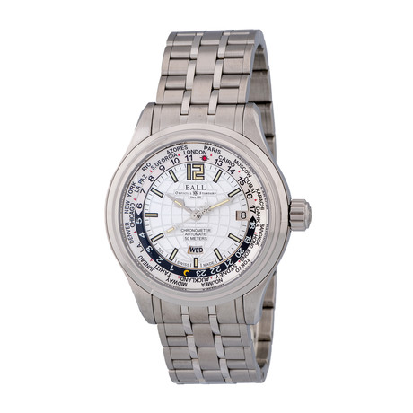 Ball Trainmaster World Time Automatic // GM1020D-S1CAJ-WH