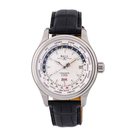Ball Trainmaster World Time Automatic // GM2020D-LCJ-WH