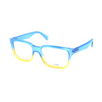 Marc by Marc Jacobs // Davis Frame // Clear Blue + Yellow