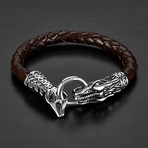 Dragon Leather Bracelet/ / Brown