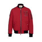 Spleen Nylon Flight Jacket // Red (S)