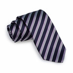 Dander Tie // Navy + Grey + Pink