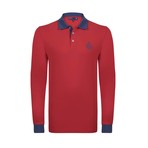 Polo Shirt Long Sleeve // Red (2XL)