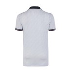 Polo Shirt Short Sleeve // White + Navy Collar (S)