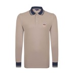 Polo Shirt Long Sleeve // Beige  (XL)