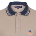 Polo Shirt Long Sleeve // Beige  (L)