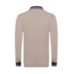Polo Shirt Long Sleeve // Beige  (L)