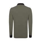 Polo Shirt Long Sleeve // Khaki  (L)