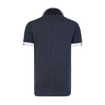 Polo Shirt Short Sleeve // Navy + White Collar (S)