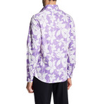 Victor Slim-Fit Printed Dress Shirt // Lavender (3XL)