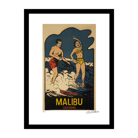 Malibu Vintage (12"W x 16"H x 1"D)