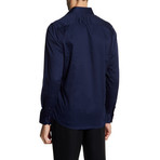 Joseph Slim-Fit Solid Dress Shirt // Navy (M)