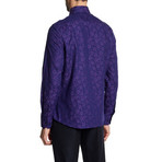 William Slim-Fit Printed Dress Shirt // Grappa (XL)