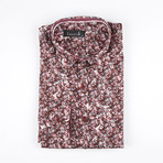 Kaleidoscope Button-Up Shirt // Burgundy (M)