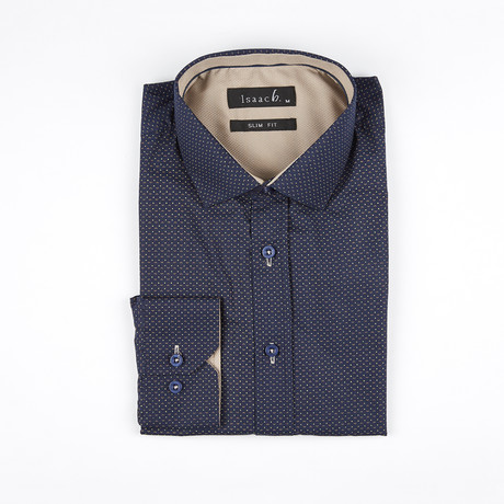 Classic Button-Up Shirt // Navy (M)