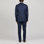 Plaid Monaco Suit // Blue (Euro: 48)
