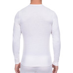Tartan Tech Long Sleeve Henley // Winter White (XL)