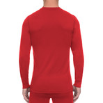 Tartan Tech Long Sleeve Henley // Scotts Red (XL)