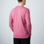 Beefy Long Sleeve Pocket Tee // Tidepool + Cranberry // Pack of 2 (S)