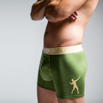 Cloud 9 Boxer // Cypress Green + Gold (Large)