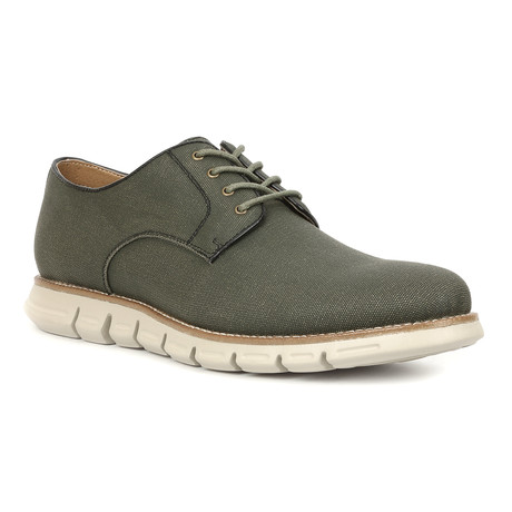 Hurst Alfred Wax Canvas Oxford // Olive (US: 7)