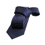 Waltham Dots // Navy + Light Blue + Silver (Regular)