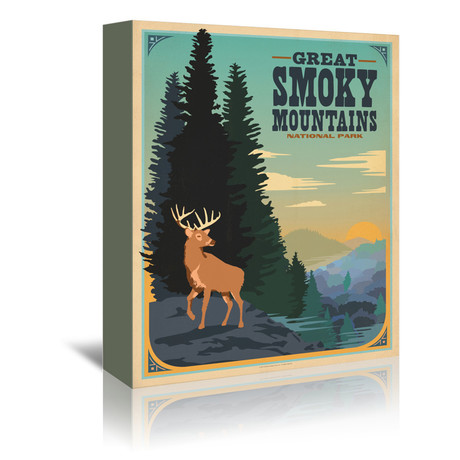 Great Smoky Mountains (9.5"W x 7.5"H x 1"D)