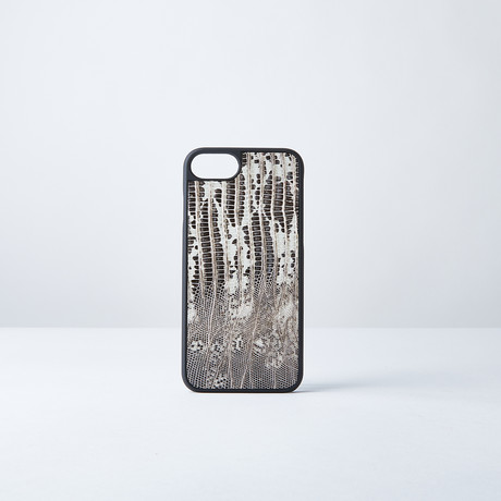 Lizard Phone Case // Black + White (iPhone 6/6s/7/8)