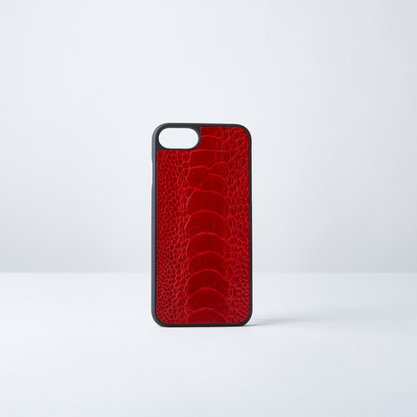 Ostrich Leg Phone Case // Red (iPhone 6/6s/7/8)