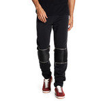 Fleece Knee-Zip Pant // Black (XL)