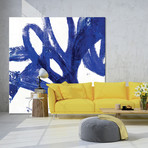 Tenderness Indigo  (54"W x 54"H x 1.25"D)