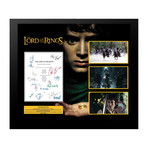 Signed + Framed Screenplay Collage // Lord of the Rings: The Fellowship of the Ring