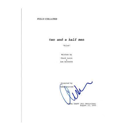 Signed Screenplay // Two And A Half Men