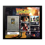 Signed + Framed Screenplay Collage // Back to the Future