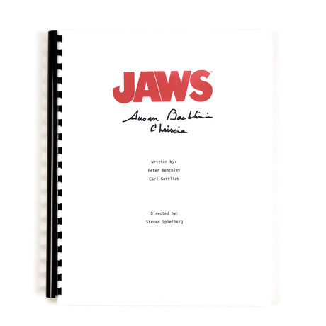 Signed Screenplay // Jaws