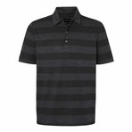Charter Striped Short-Sleeve Top // Gray + Black (2XL)