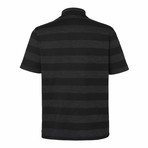 Charter Striped Short-Sleeve Top // Gray + Black (M)
