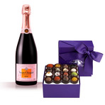 Veuve Clicquot Rose Champagne + Vosges Haut Chocolate