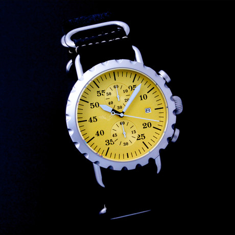 Peregrine Squadron Pilot Chronograph Quartz // Limited Edition // PSA-CH-SB-2F // Unworn