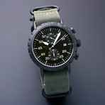 Peregrine Squadron Pilot Chronograph Quartz // Limited Edition // PSA-CH-DLC-2G // Unworn