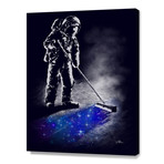 Stardust Sweeper // Stretched Canvas (16"W x 20"H x 1.5"D)