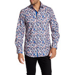 Suslo Couture Paisley Button Down Shirt // Grey (3XL)