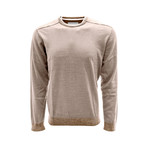 Baja Long Sleeve Sweatshirt // Light Khaki + Java (2XL)
