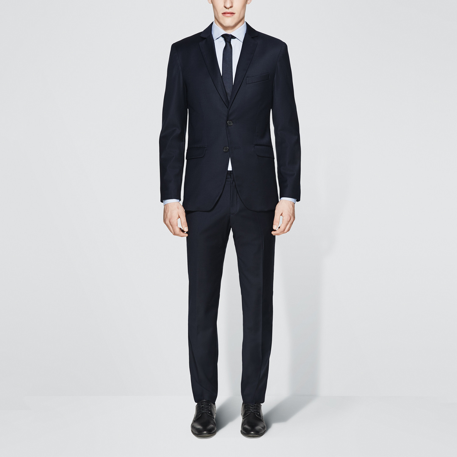 Navy Blue Suit // Slim Fit (S) - Vardama - Touch of Modern