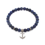 Stylish Anchor + Rope Bracelet (Blue)